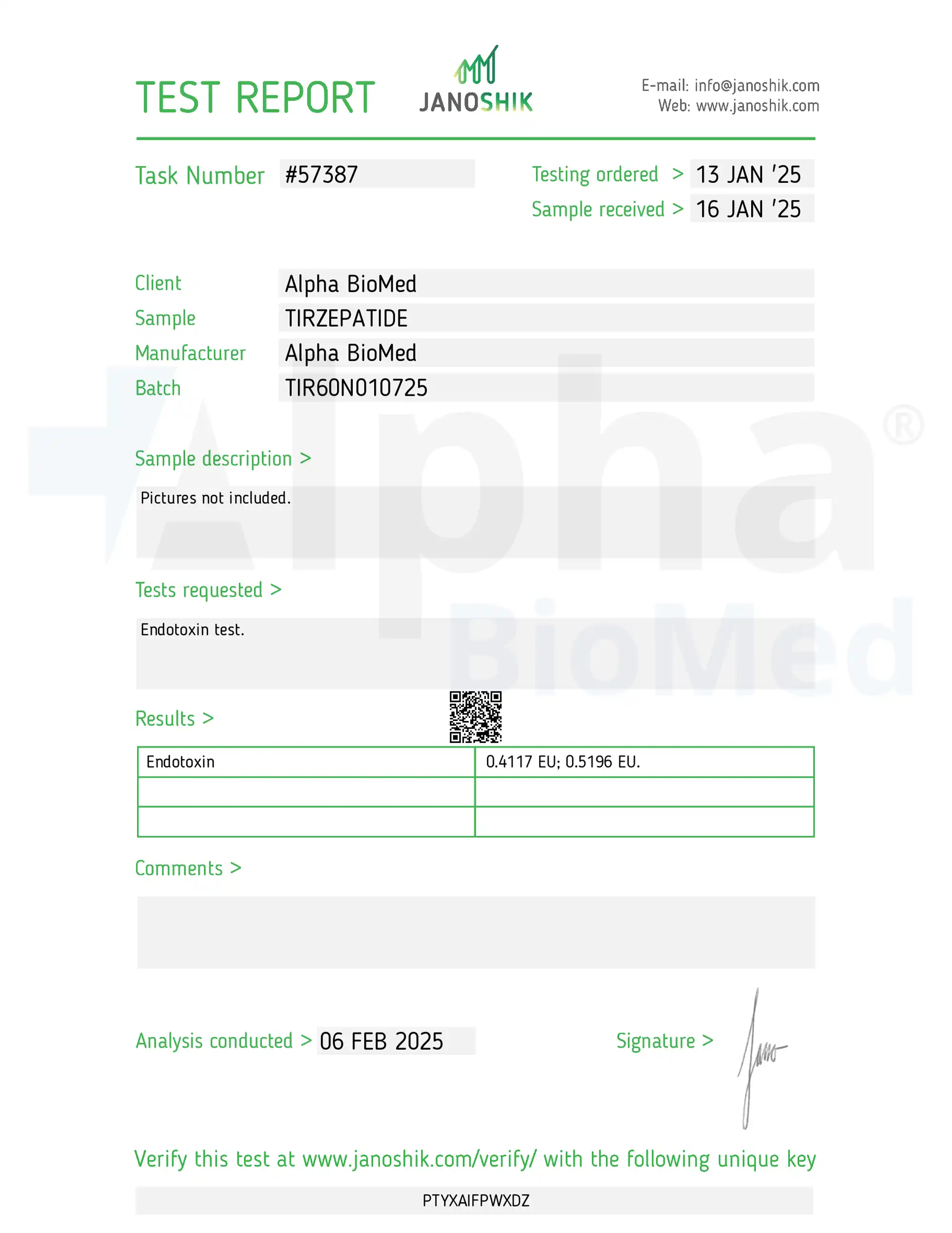 Tirzepatide 60mg report
